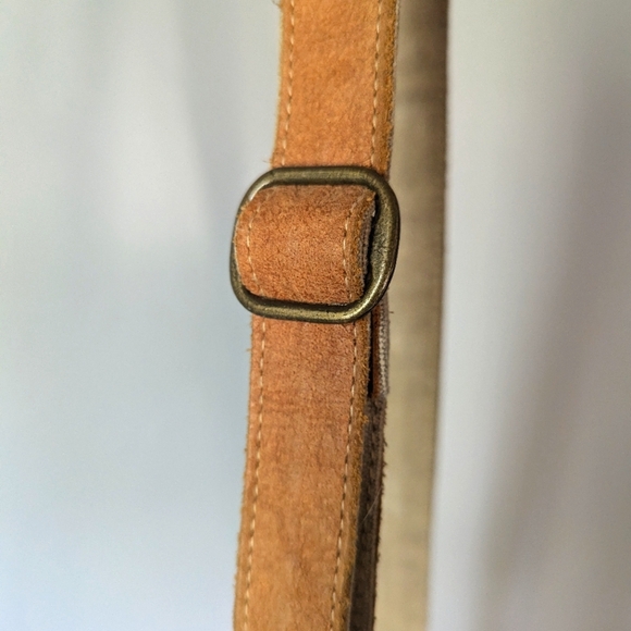 Myra Leather Western Crossbody Bag Cowhide Floral Print - Picture 9 of 12